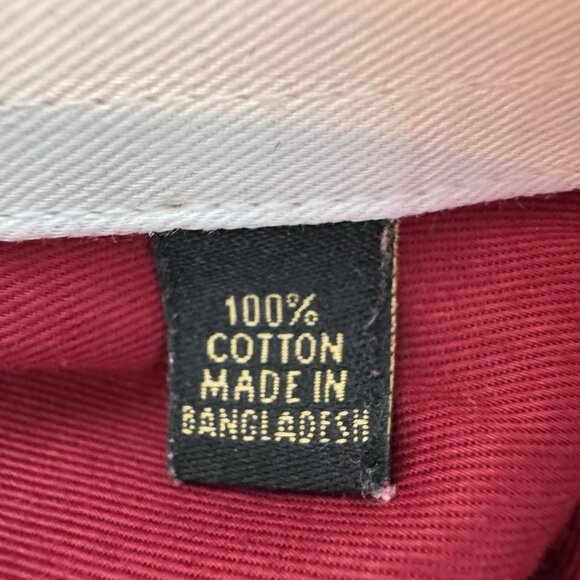 Donald J Trump Signature Collection Men's 16 Dress Shirt Red White Collar & Cuff - Picture 8 of 8